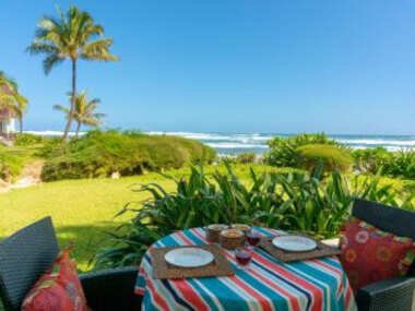 Hanalei Colony Resort I1-steps to sand, oceanfront views, wild & beautiful!