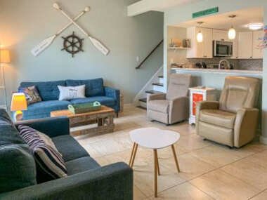 EC126 Newly Remodeled, 2 Story, Three Bedroom Condo, Shared Pool & Grill, Boardwalk