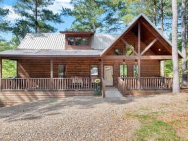 Gorgeous Idyllic Cabin w Hot Tub and Fire Pit Quittin Time is Secluded Romantic Oasis w Luxury Bathroom Double Shower and Bathtub Foosball Table