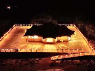 Huge Deck Stunning Mountain View Luxury Tent Retreat Near Austin / San Antonio
