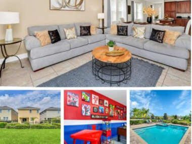 Fun and Stylish Family Villa in Encore Resort Gorgeous pool and theming throughout