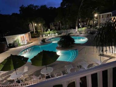 c2 Ocean Walk Pool view village area cozy Upstairs sleeps 5 1 king bed two sleepers