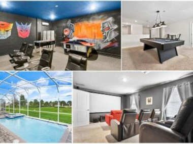 Awesome 8 br villa w game room pool & theater