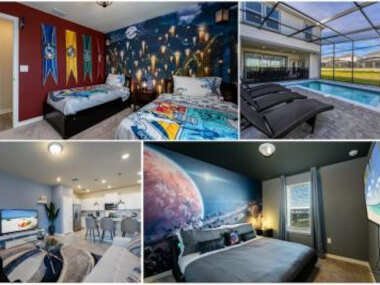 Spacious new 5 br with private pool near Disney