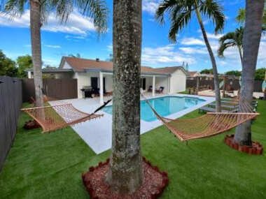 Original art + Poolside Fun/Miami House/MiniGolf