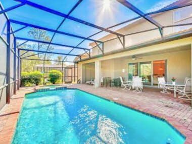 Near Disney- 8BR Home – Pool Hot Tub Games Room